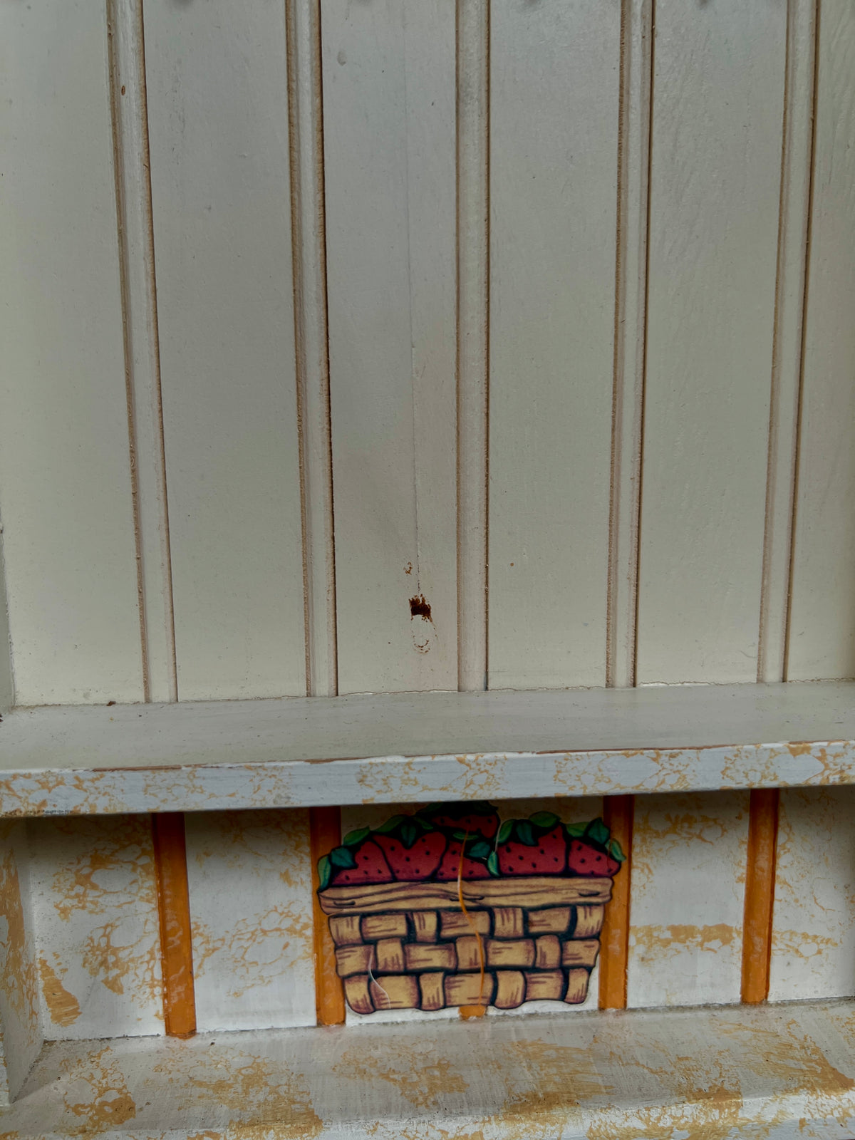 Vintage Terry's Village Wood Key Cabinet - Kitchen Cupboard Wall Key Holder