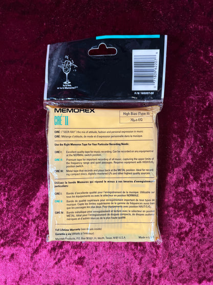 Cassette Tape - Blank Tape 2-Pack - Memorex Cire II - High Bias 110