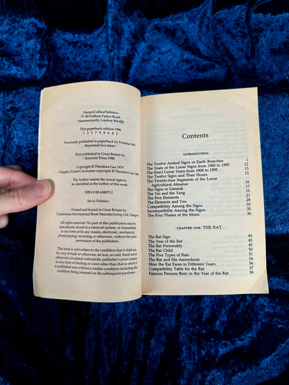 Vintage The Handbook of Chinese Horoscopes by Theodora Lau - Astrology Paperback