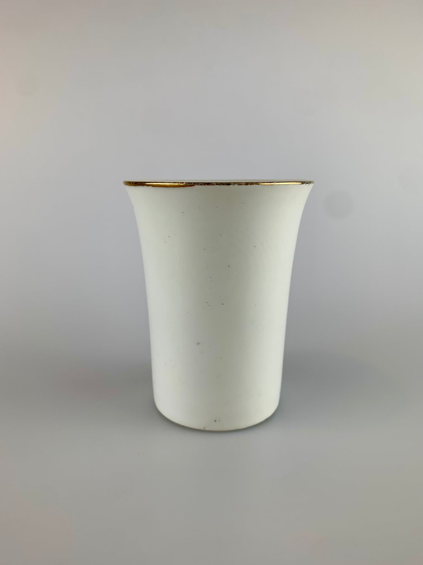 Vintage Ceramic Gold Rim Cup - Sweet Orange Florals