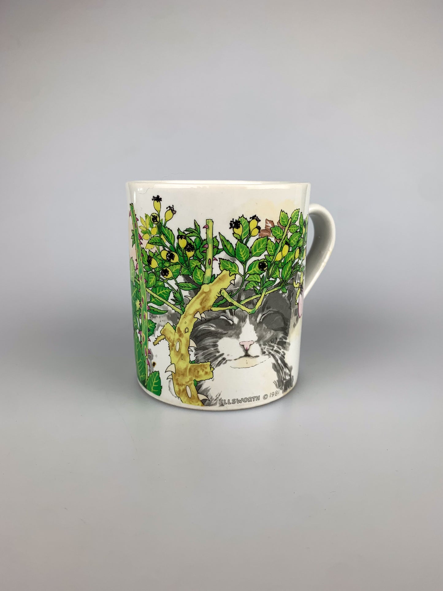 1981 Ellsworth Kitty-Cat In The Bramble Coffee Mug