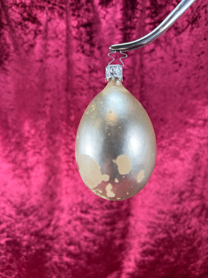 Vintage Christmas - Handblown Glass Ornament - Hatched Magenta Chick - Inge Glas - Made In Germany