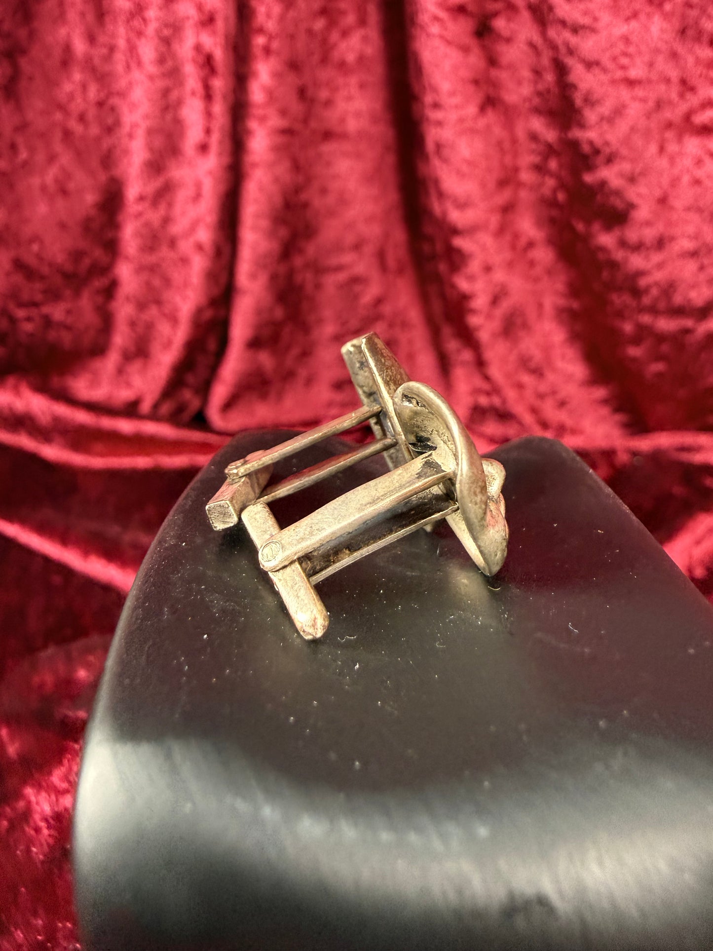 Vintage Accessories - Sterling Silver Cuff Links - Tragedy and Comedy Masks - Mexico