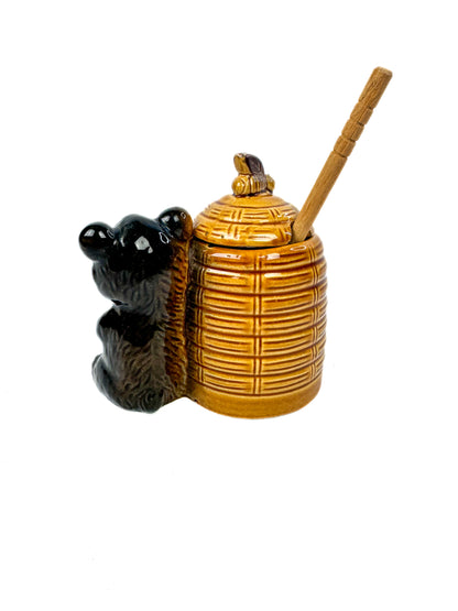 Vintage Mid Century Honey Pot Bear Hive