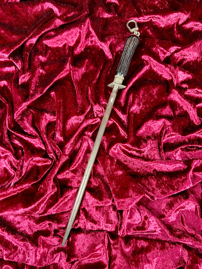 Vintage Kitchen - Stag Handle Knife Sharpener - Keen Kutter - 19.5"