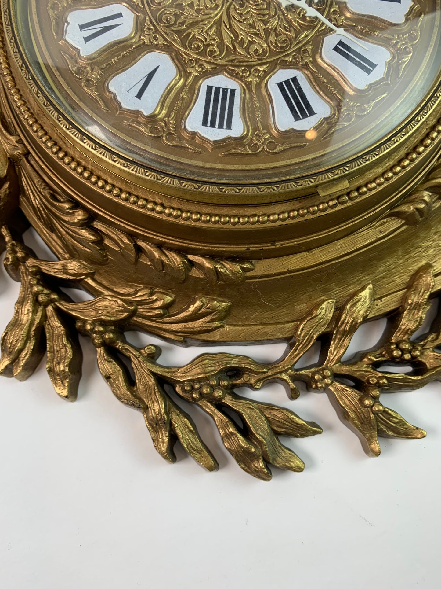 Vintage Wall Decor - Ornate Hollywood Regency Clock - Burwood - 1968
