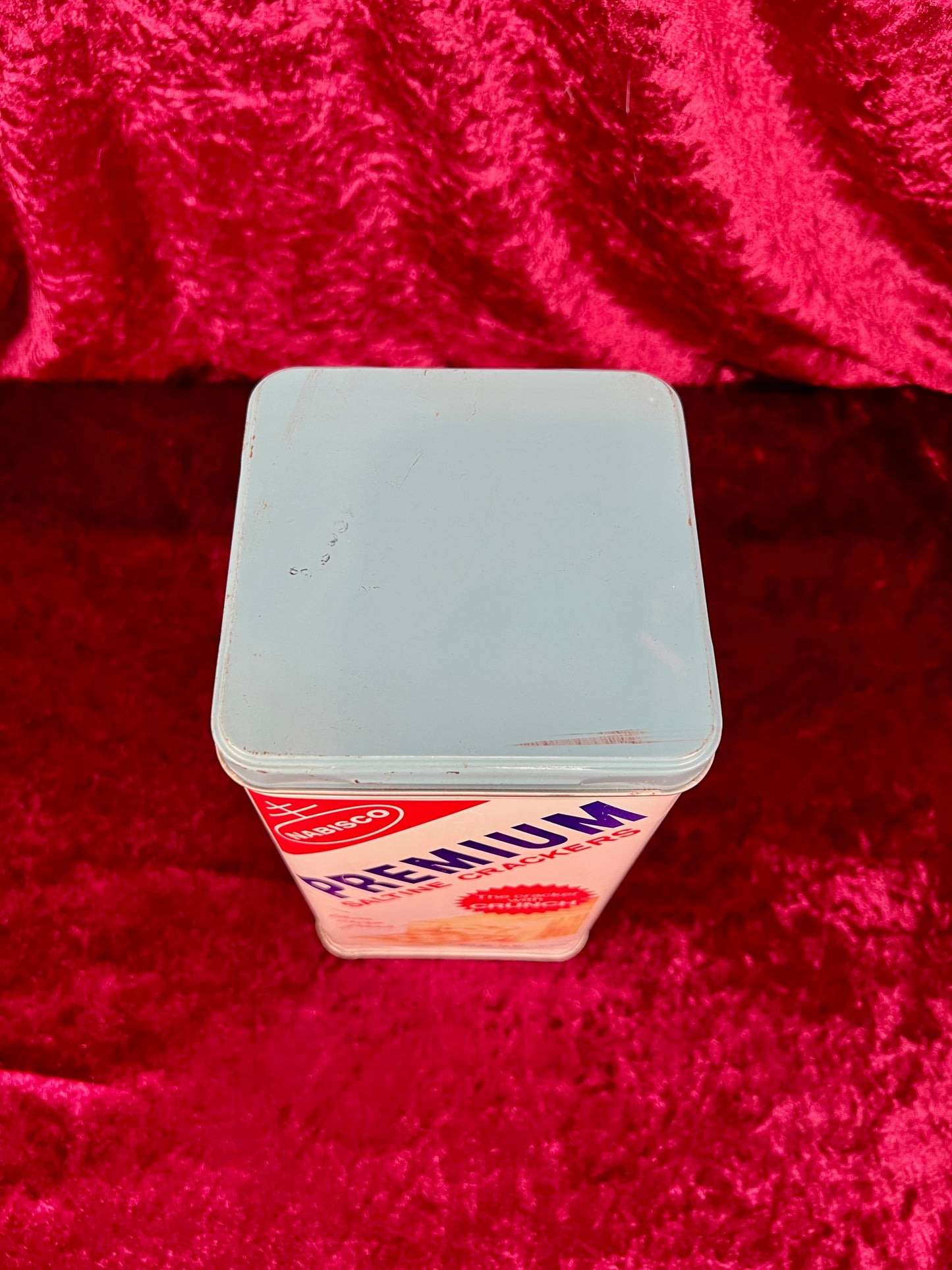 Vintage Kitchen Canister - Nabisco Premium Saltine Cracker Tin - 14 Oz