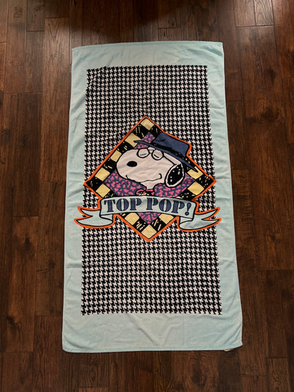 Vintage Cotton Beach Towel – Snoopy Top Pop! Peanuts Graphic