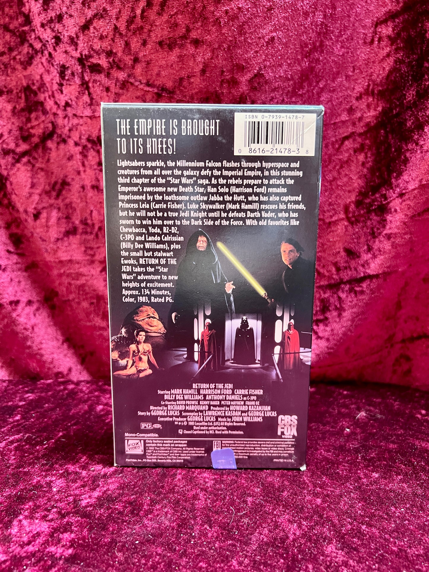 VHS - Star Wars Trilogy Box Set - 1983