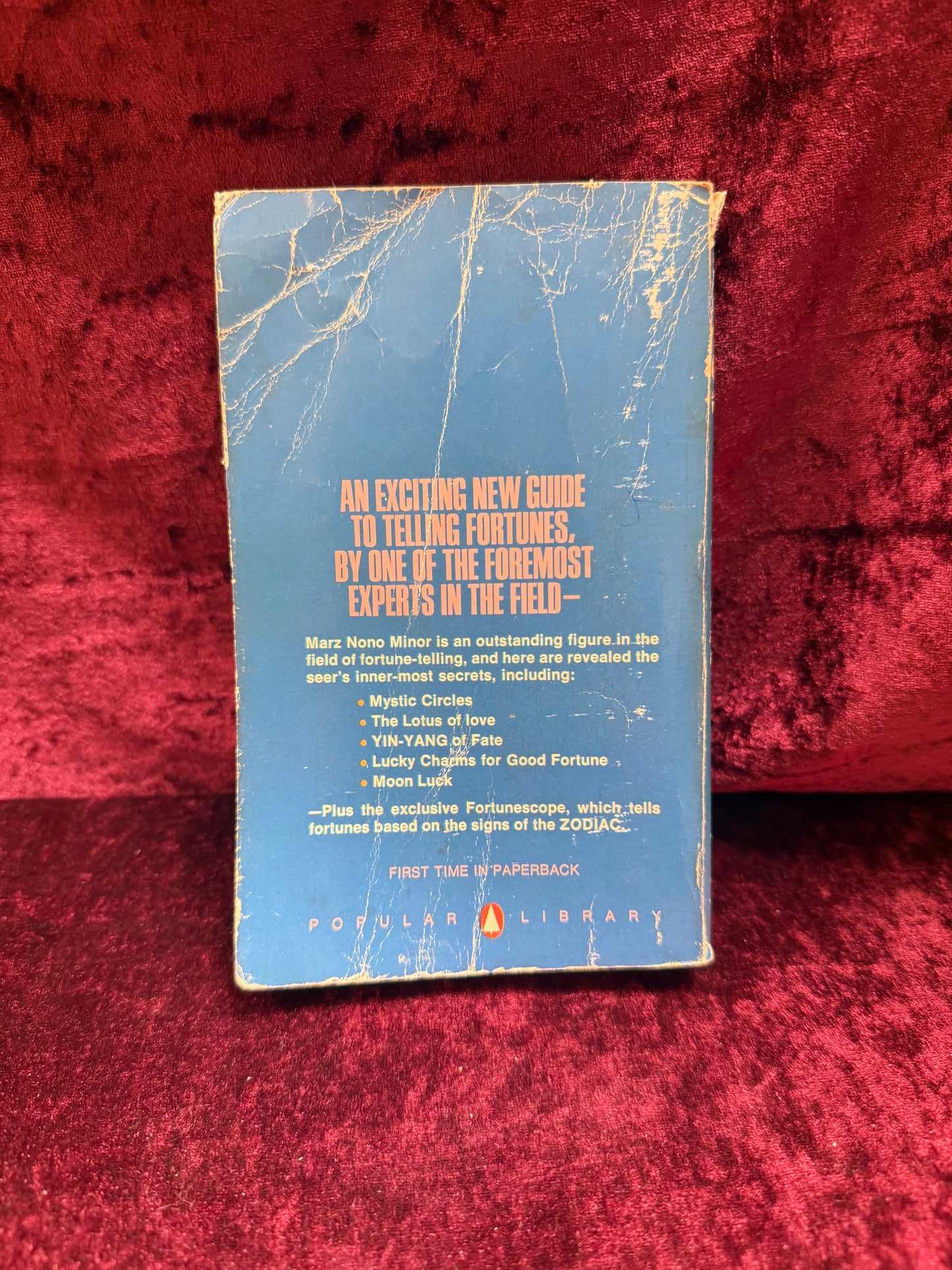 Vintage Paperback Book - Be Your Own Fortune Teller - Marz Nono Minor - 1971