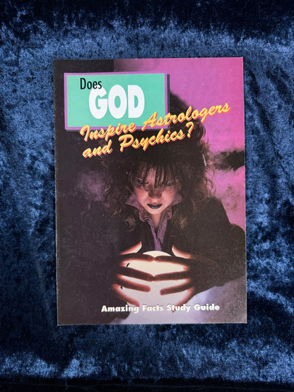 Vintage Amazing Facts Study Guide Booklet - Does God Inspire Astrologers and Psychics? - Early Edition