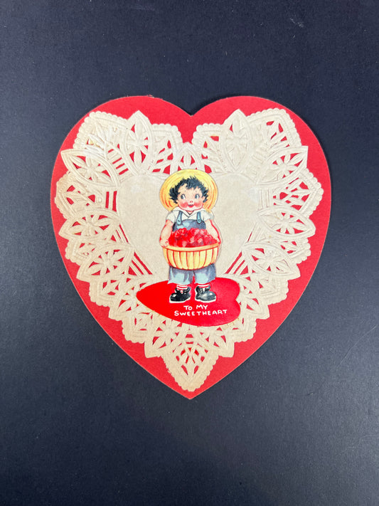 Vintage Ephemera - Valentine’s Day Card - To My Sweetheart