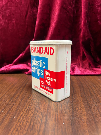 Vintage Advertisement - Metal Storage Tin - Band-Aid Brand - Johnson & Johnson