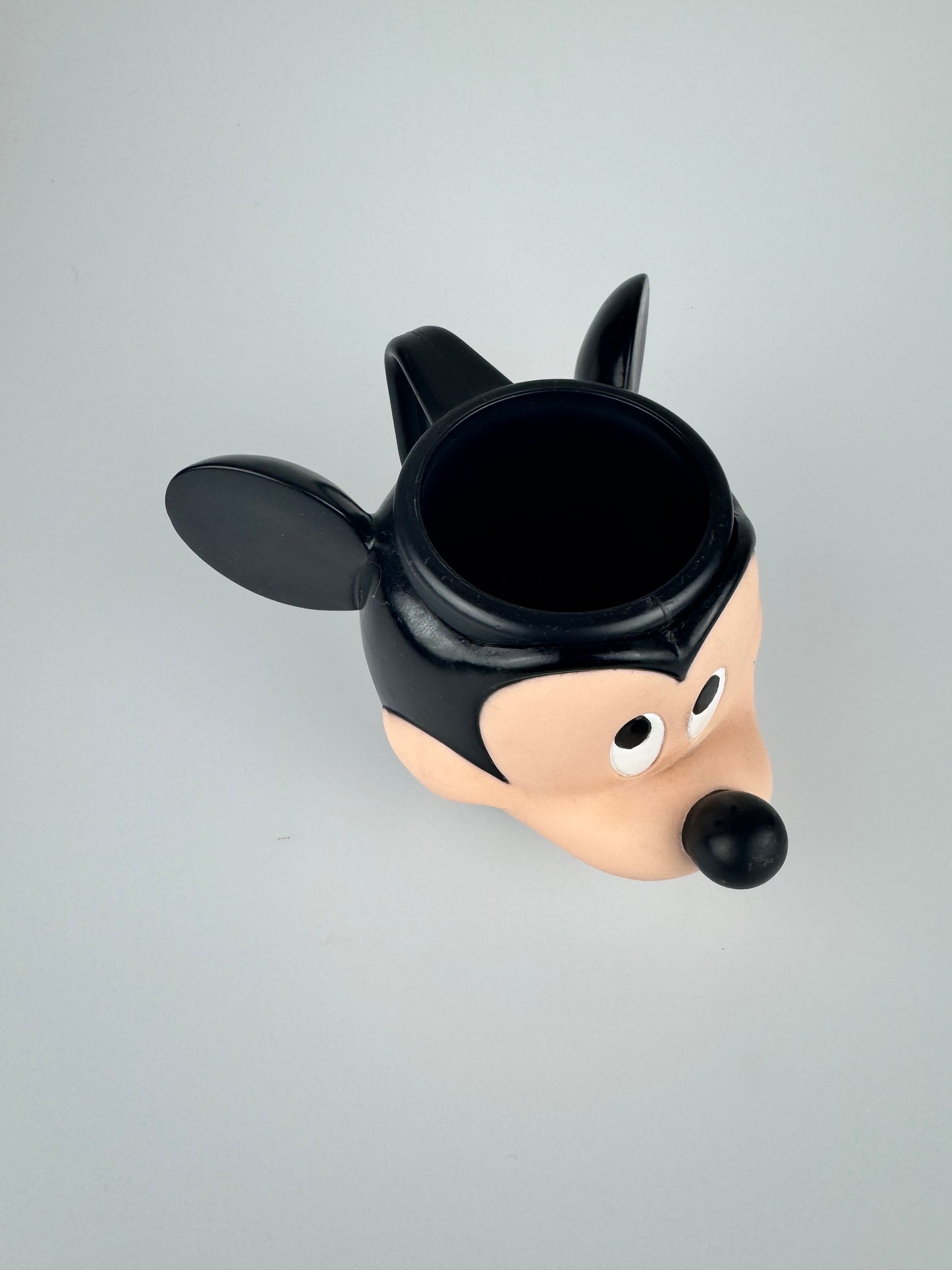 1980s Applause Mickey Mouse 3D Head Plastic Mug