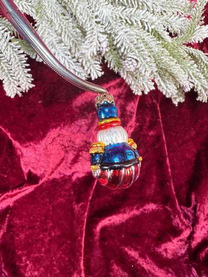 Vintage Christmas - Handblown Glass Ornament - Nutcracker