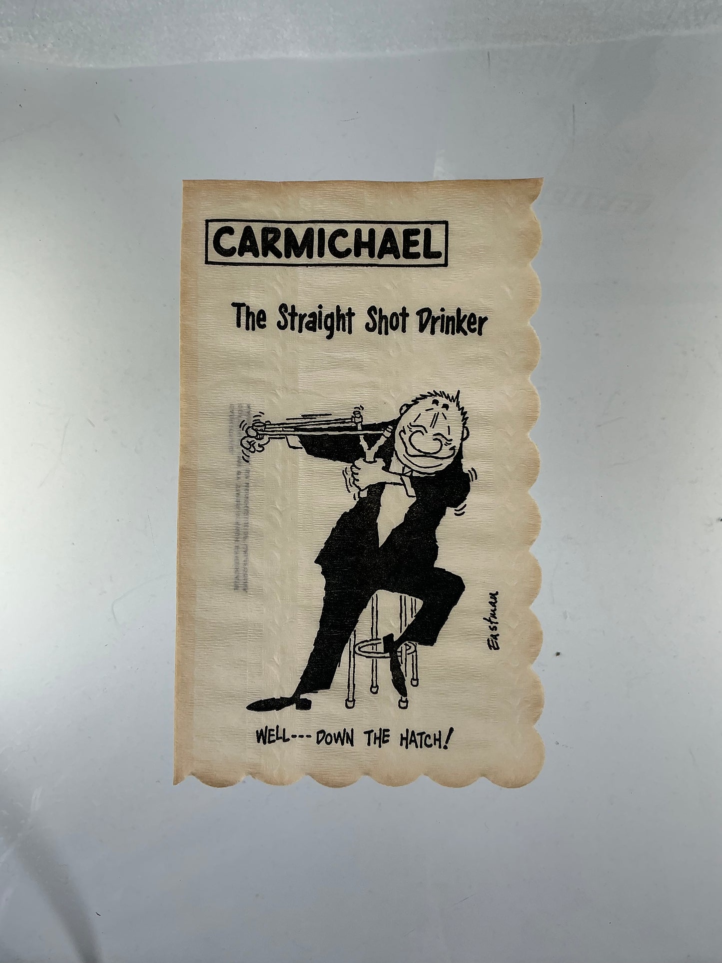 Vintage Cocktail Napkins - Carmichael by Eastman - Illustrated Icebreakers - 1950s