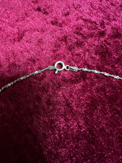 Vintage 925 Sterling Silver Italian Twisted Rope Chain - 30" - 7 Grams