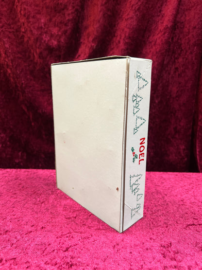 Vintage Christmas - Glass Ornament Set - Red - Noel