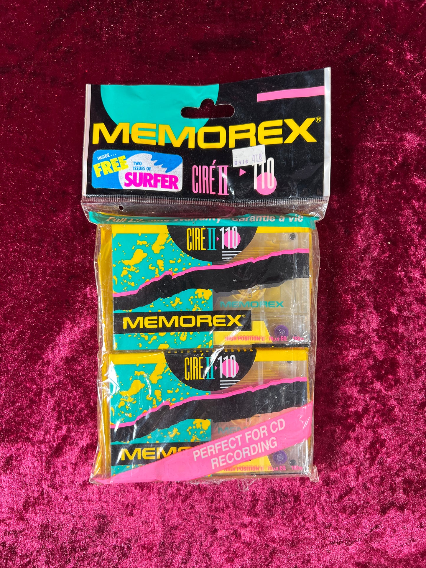 Cassette Tape - Blank Tape 2-Pack - Memorex Cire II - High Bias 110