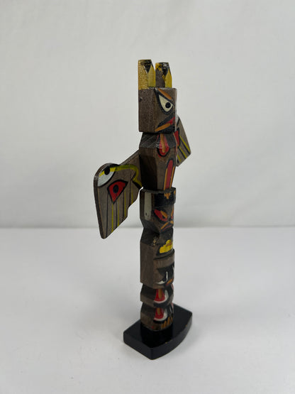 Vintage Souvenir - Hand Painted Totem Pole with Moveable Wings - Giftco Japan