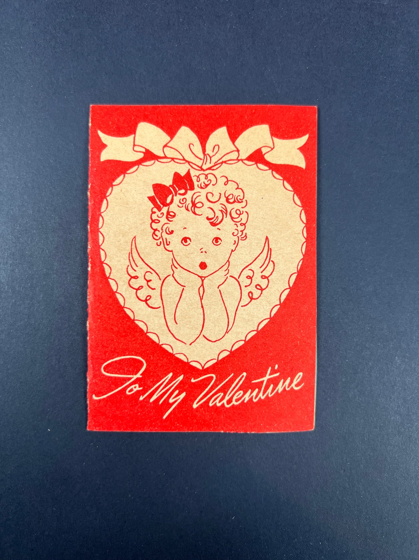 Vintage Ephemera - Valentine’s Day Card - I’m Hitching My Cart To Your Heart