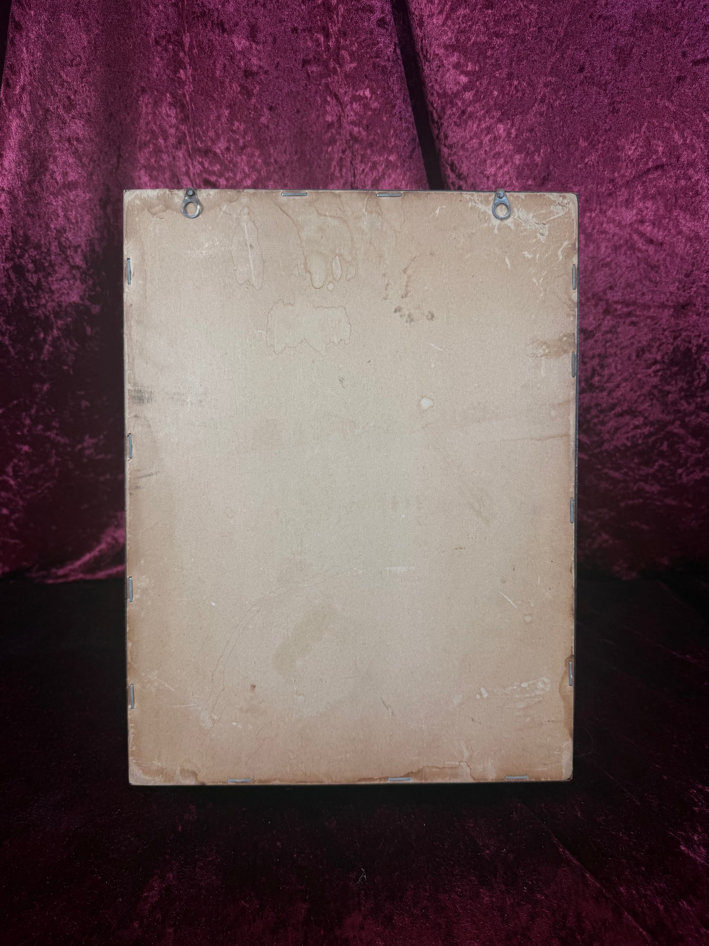 Vintage Wood Wall Trinket Shelf – Mirror Back Curio Shadow Box with Scalloped Frame