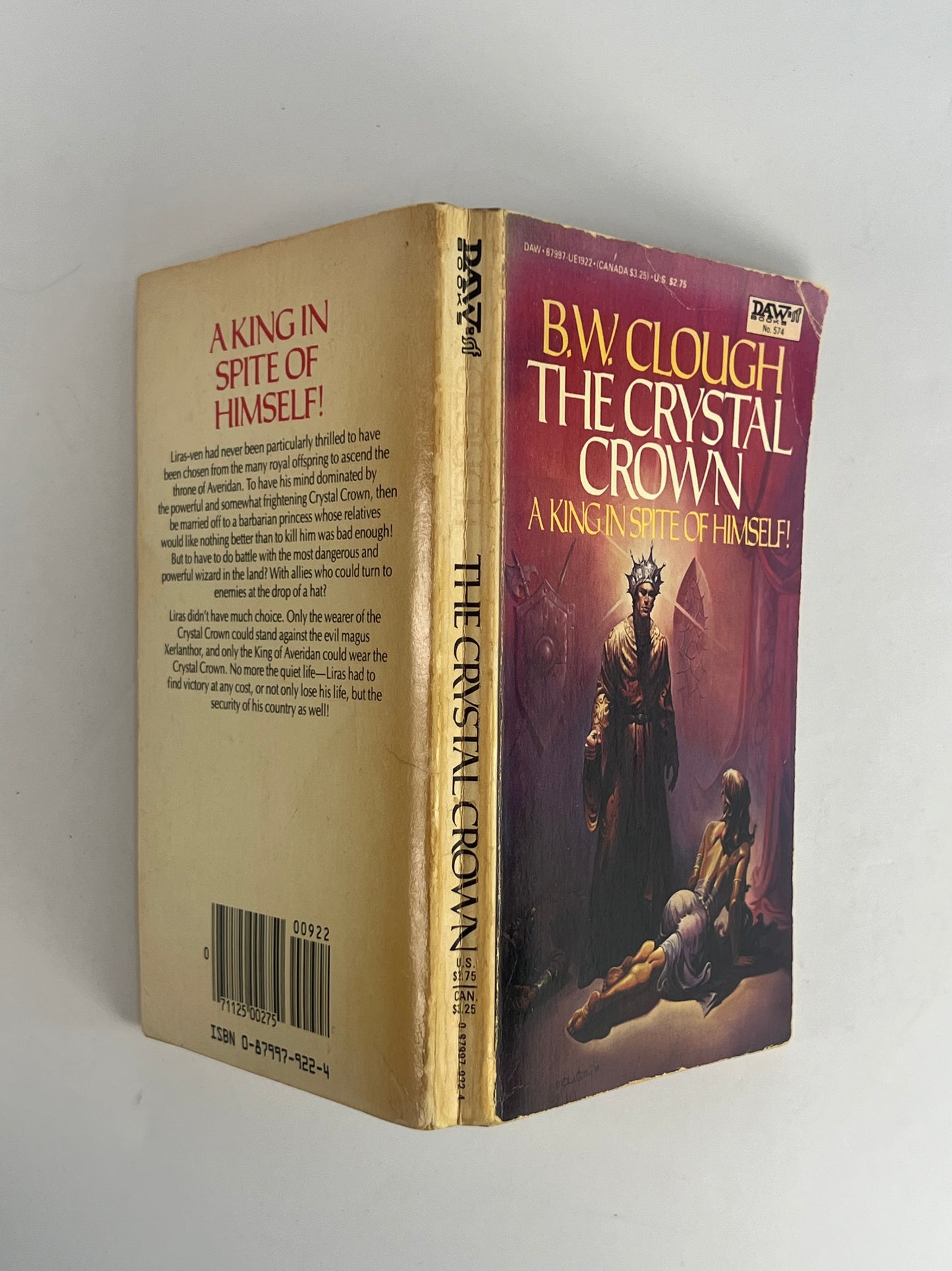 Vintage Paperback - The Crystal Crown - B.W. Clough - 1984