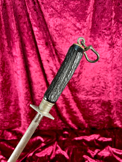 Vintage Kitchen - Stag Handle Knife Sharpener - Keen Kutter - 19.5"