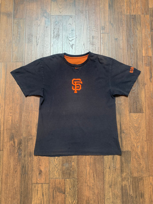 Nike SF Giants Logo T-Shirt - Faded Grey - Large