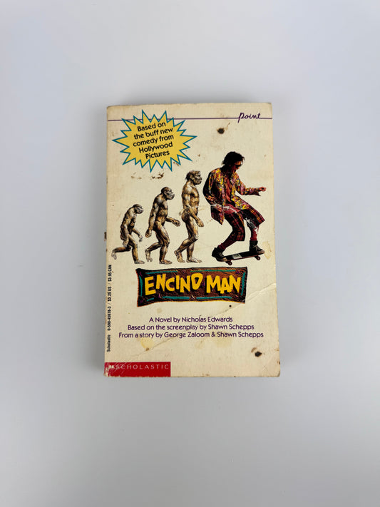 1992 Encino Man Book - Based On The Movie - Nicholas Edwards