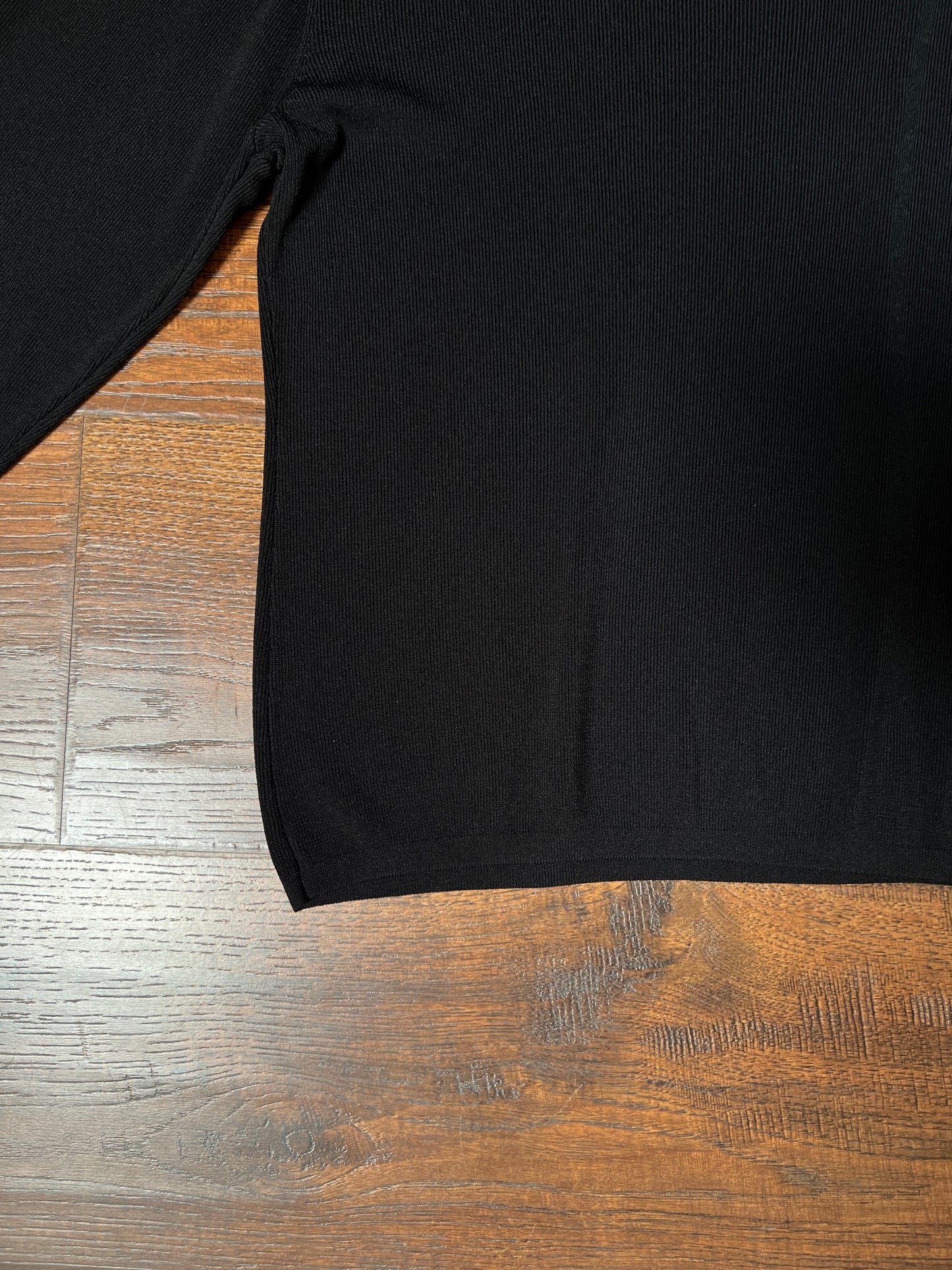 Vintage Hannah Jones Knit Top - Black Rhinestone Lattice Neckline - Medium
