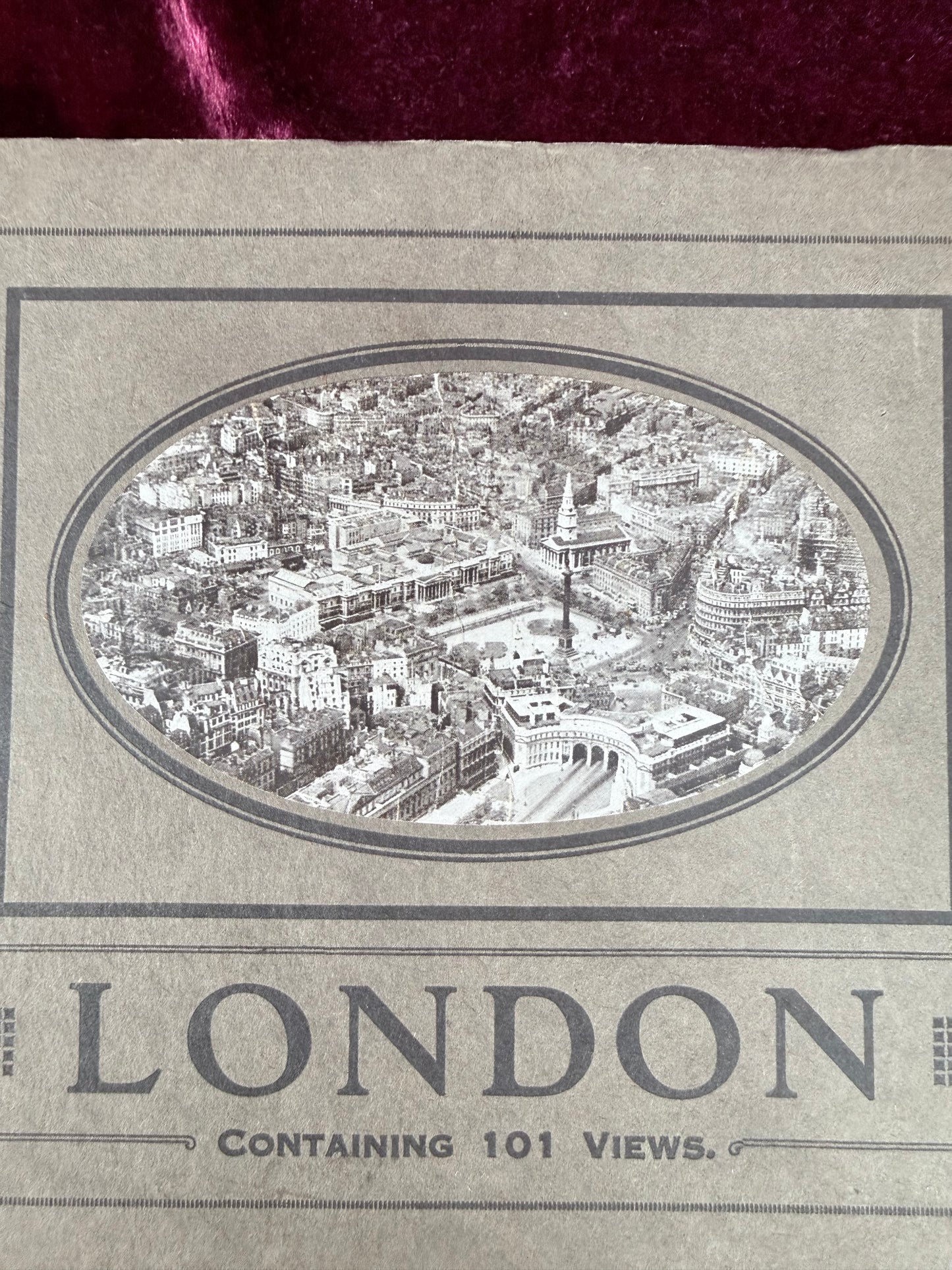 Antique Paper Souvenir Book – London Containing 101 Views by Morgan & Hoadly