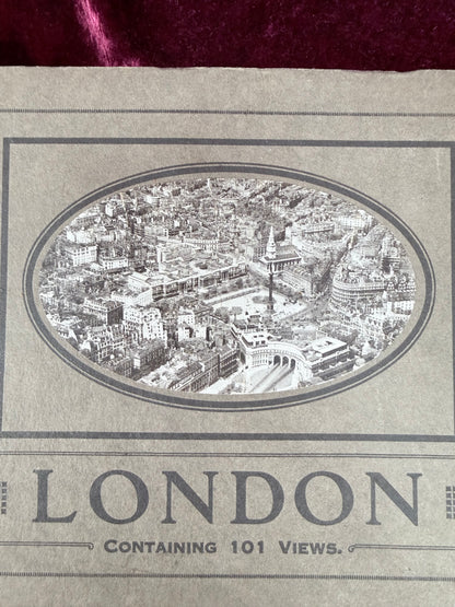 Antique Paper Souvenir Book – London Containing 101 Views by Morgan & Hoadly