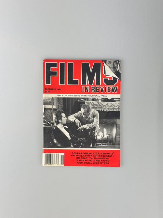 Films In Review Magazine - December 1993 - Douglas Fairbanks, Martin Scorsese, Hal Roach