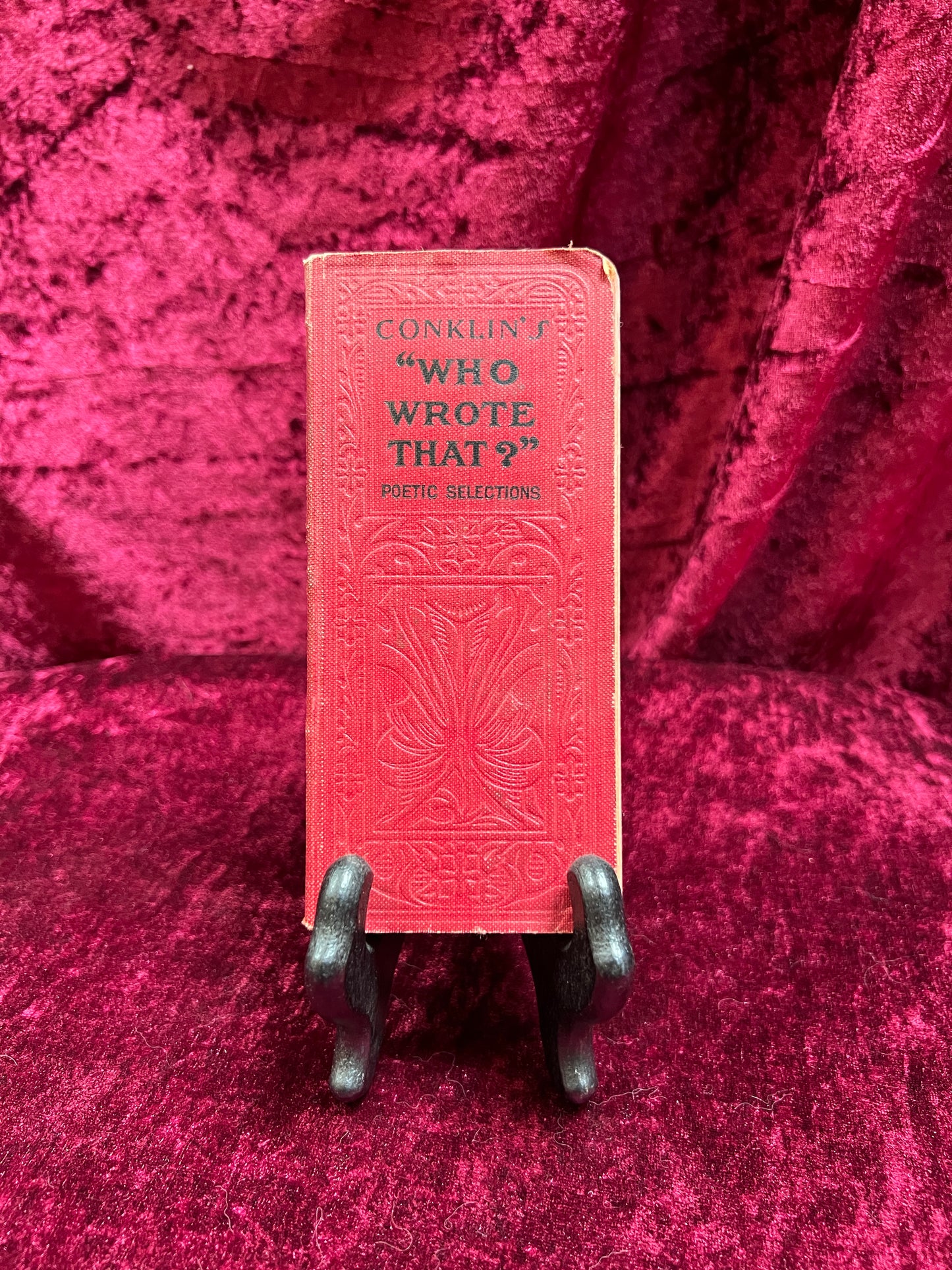 Antique Pocket Book - Conklin's "Who Wrote That" Poetic Selections - 1906