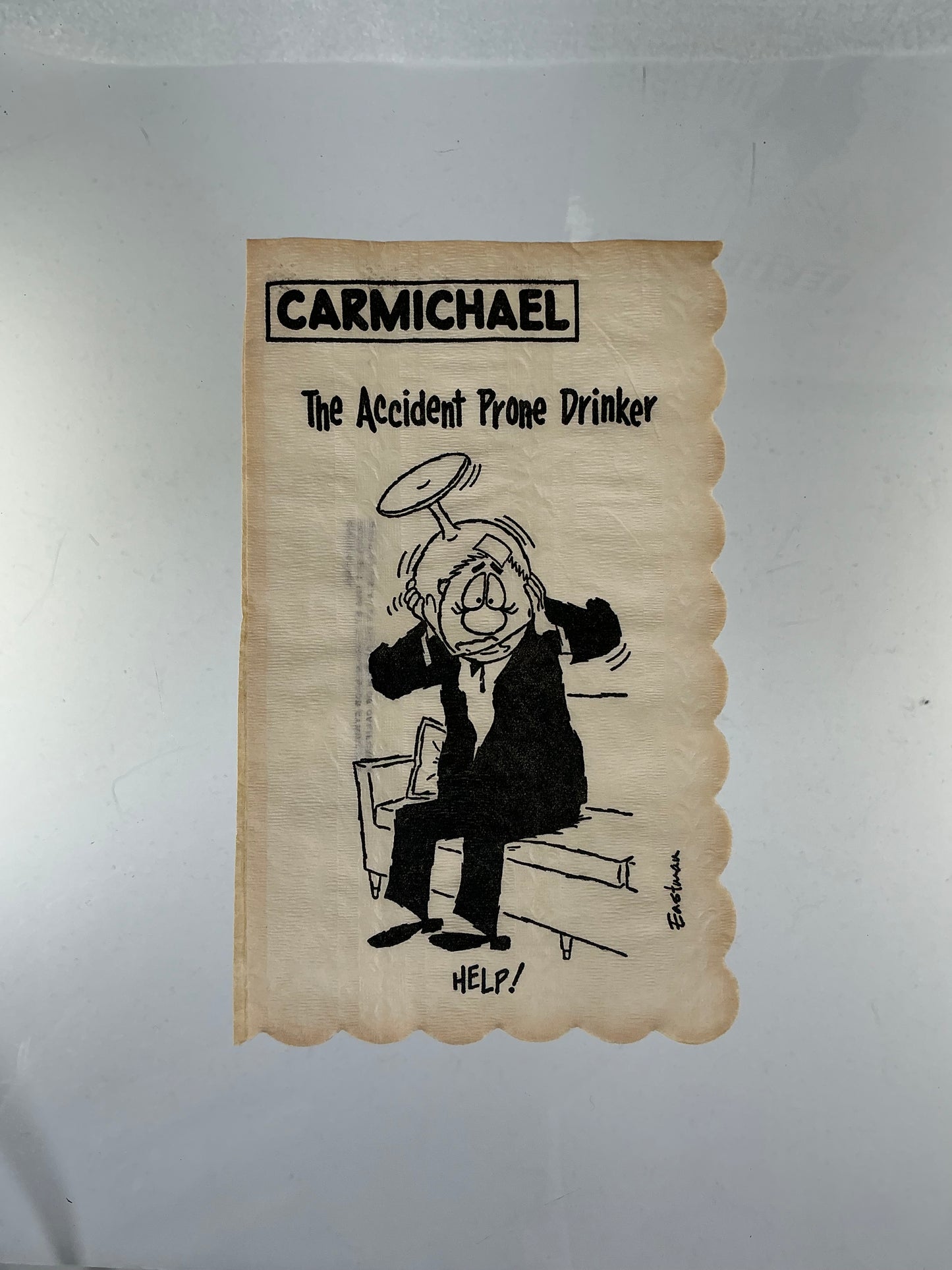 Vintage Cocktail Napkins - Carmichael by Eastman - Illustrated Icebreakers - 1950s