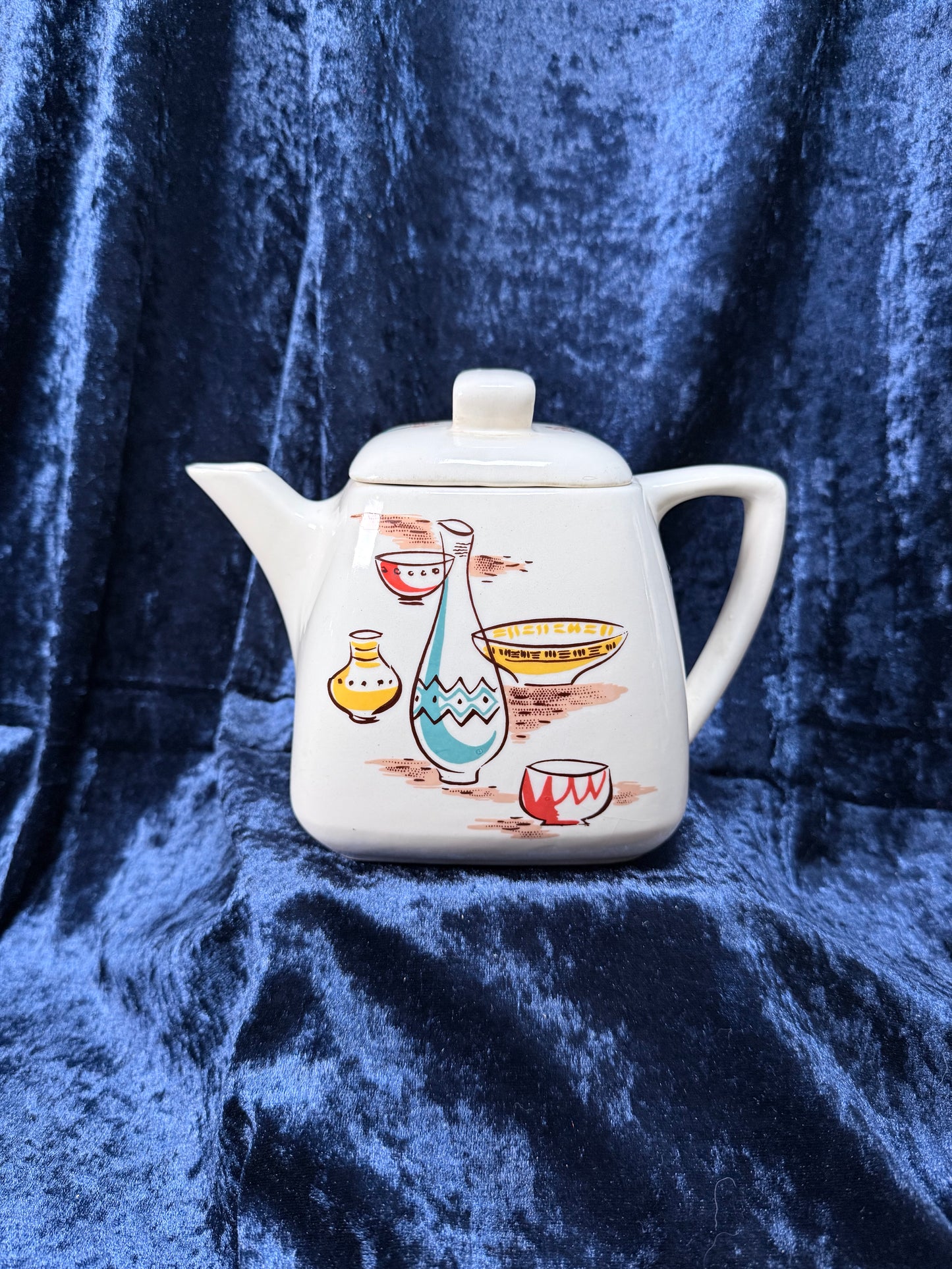 Vintage Ceramic Stanford Sebring Teapot – Atomic Pottery Design Model 509-B