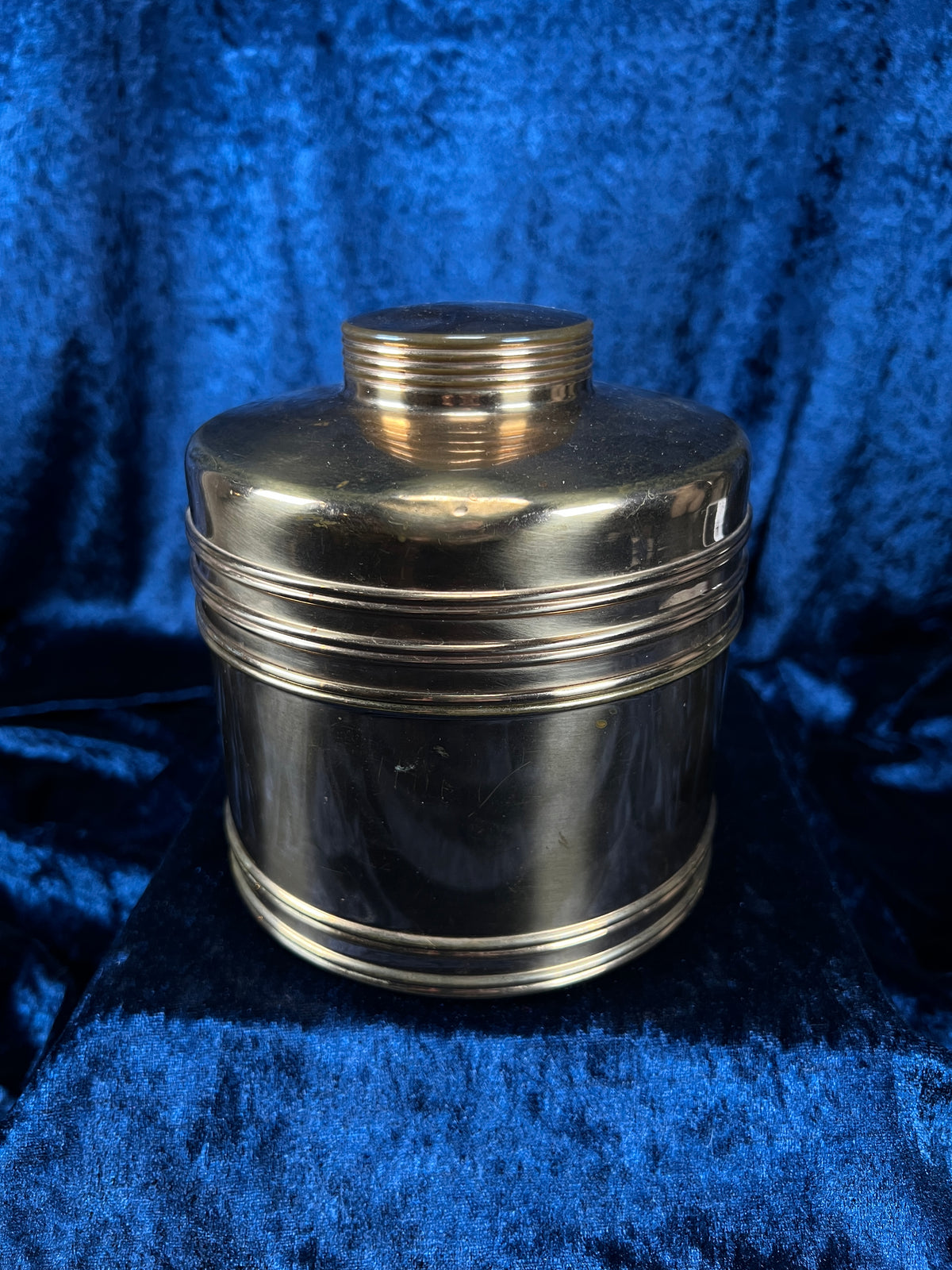 Vintage Rumidor Copper Tobacco Humidor - 1930s Adjustable Humidifier Canister