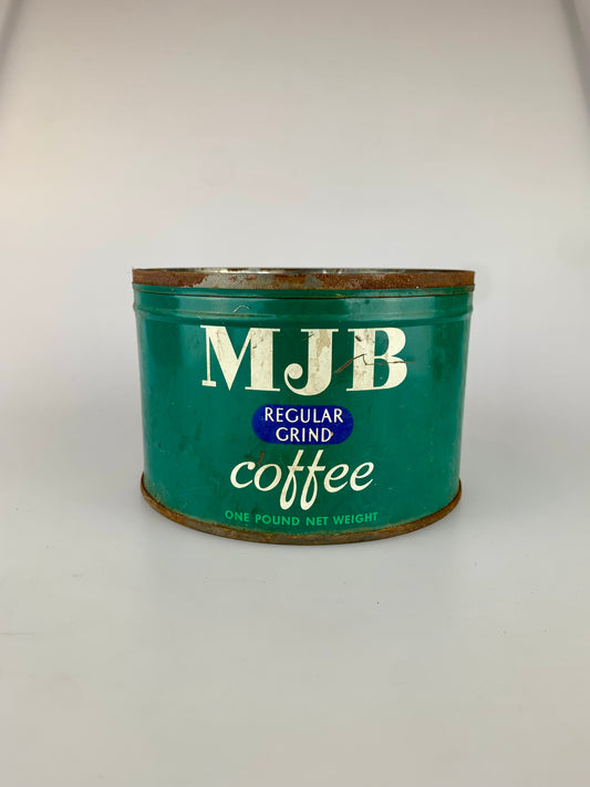 Vintage MJB Regular Grind One Pound Coffee Tin - No Lid