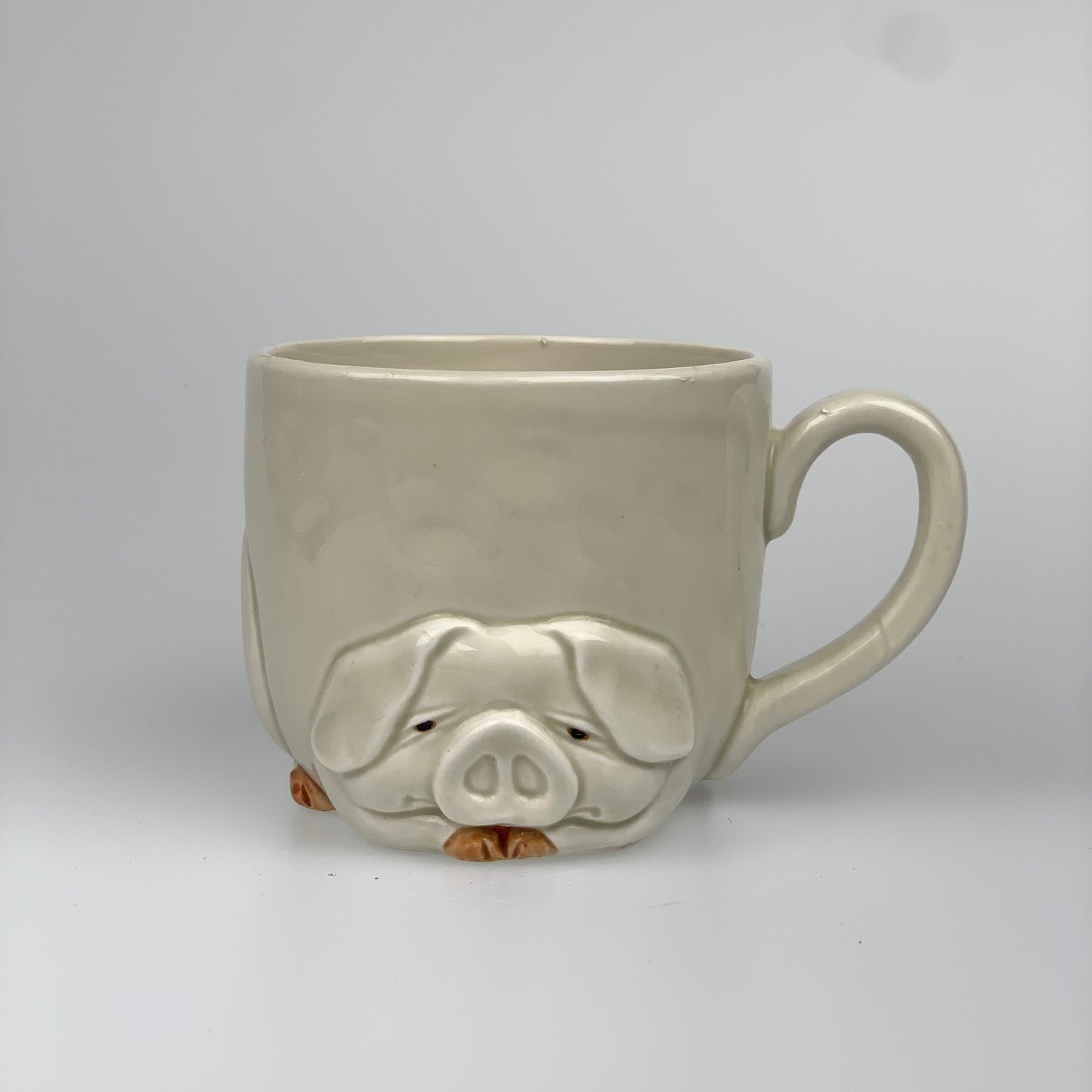 1970s Fitz And Floyd Porky Pig Ceramic Coffee Mug