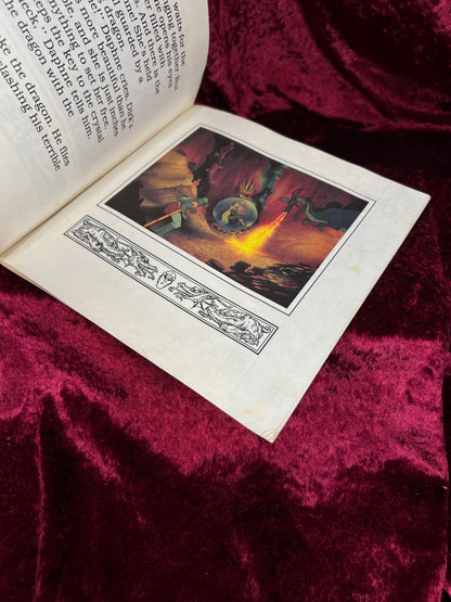 Vintage 1984 Big-Looker Marvel Storybook - Dragon's Lair The Rescue of Princess Daphne