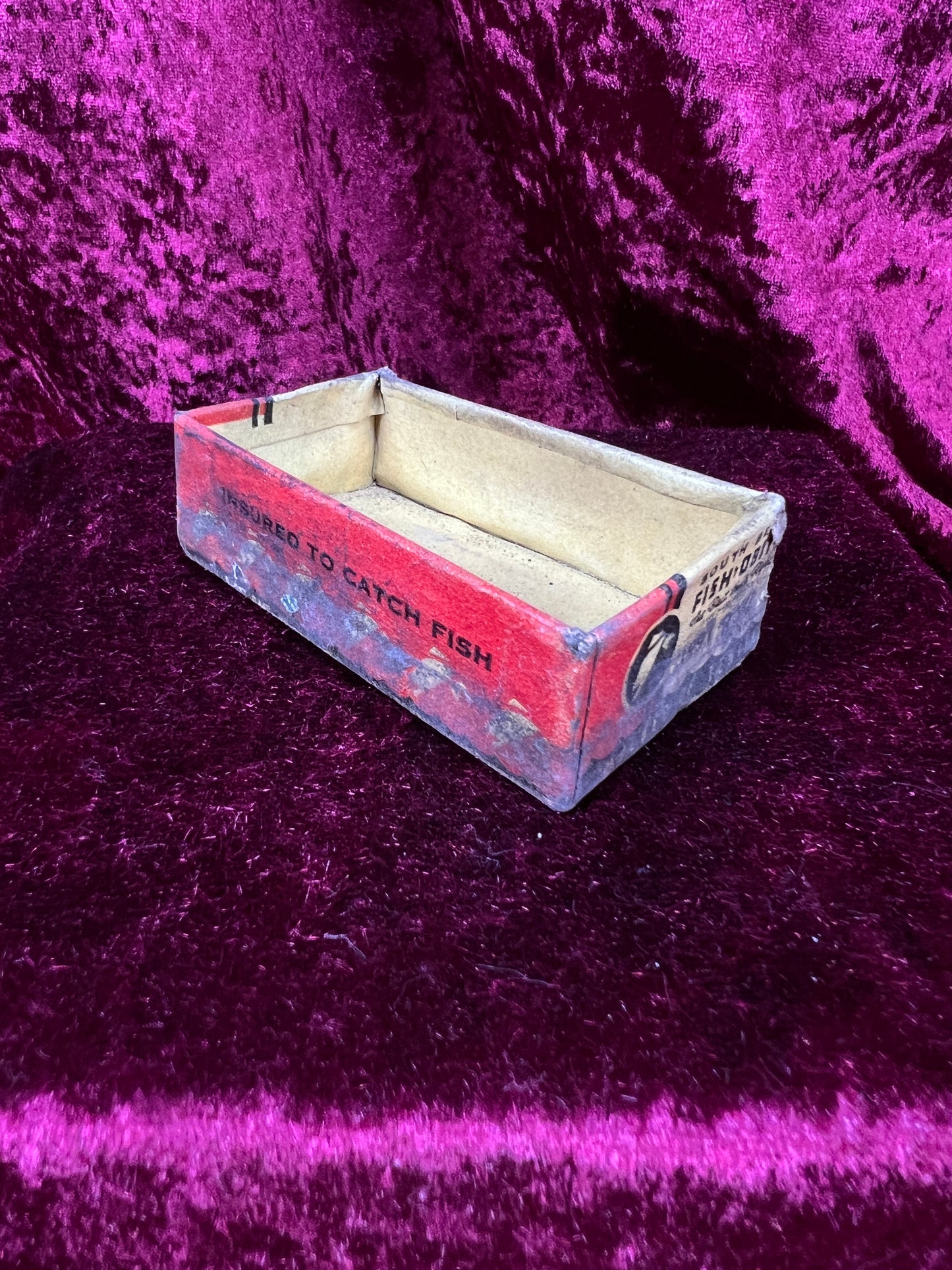 Vintage South Bend Fish-Obite Fishing Lure - Red Head Plug with Original Box
