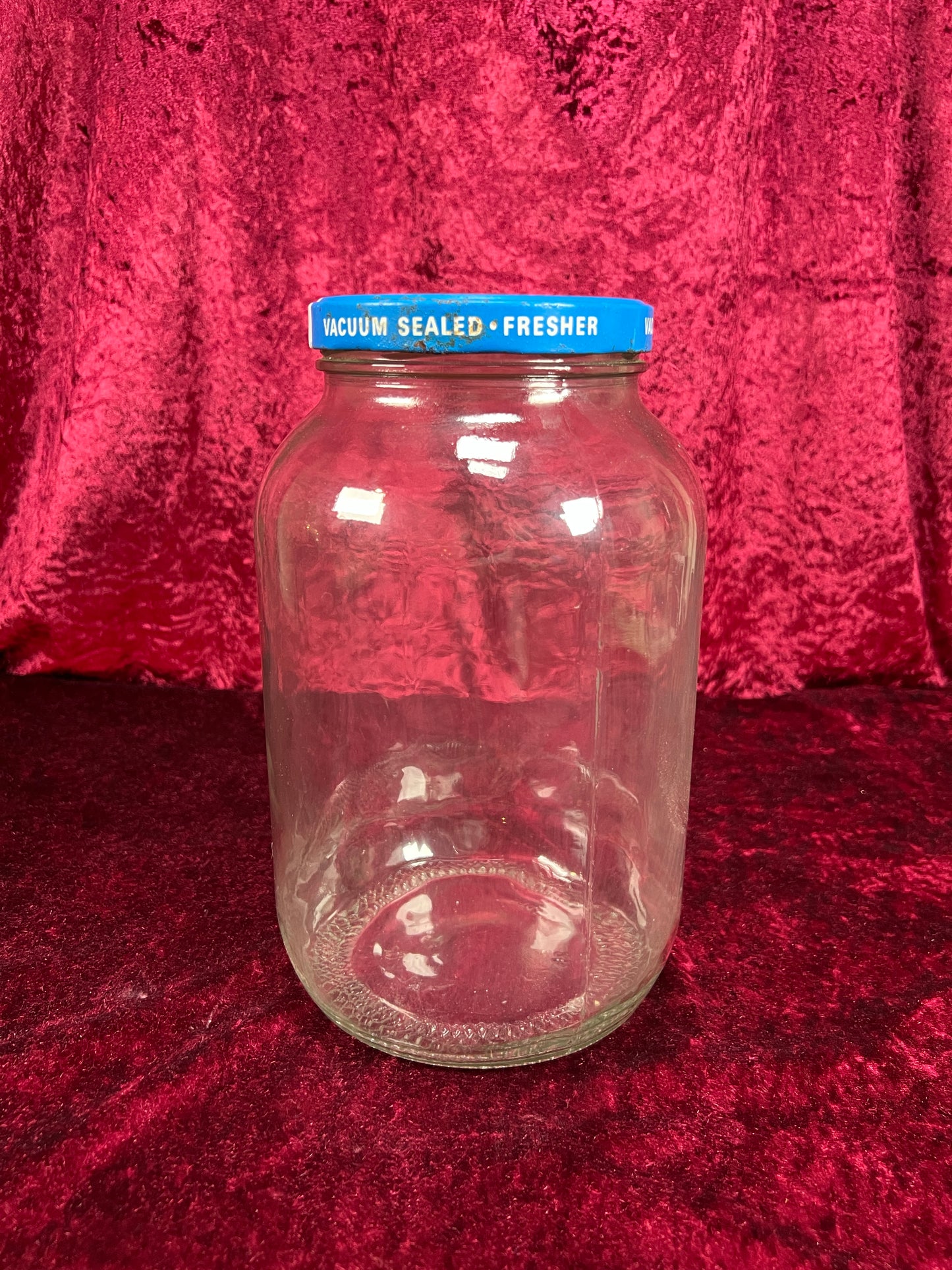 Vintage Glass Kitchen Storage Jar – Eggo Advertising Lid Mid Century Canister