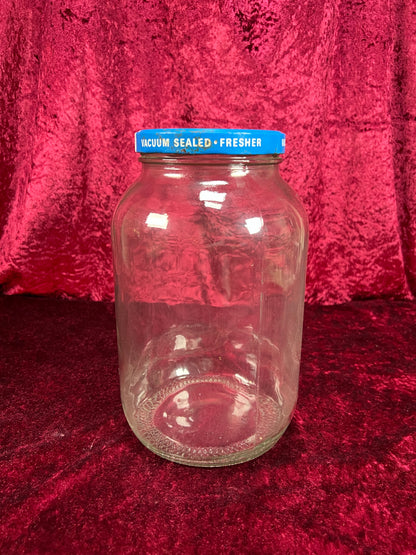 Vintage Glass Kitchen Storage Jar – Eggo Advertising Lid Mid Century Canister