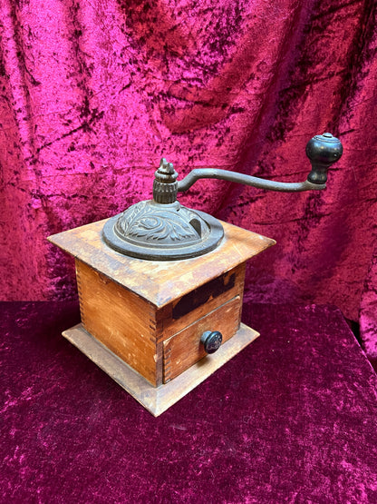 Vintage Kitchen - Antique Coffee Grinder Mill - Primitive Arcade Manufacturing