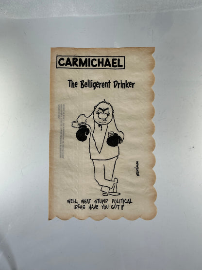 Vintage Cocktail Napkins - Carmichael by Eastman - Illustrated Icebreakers - 1950s