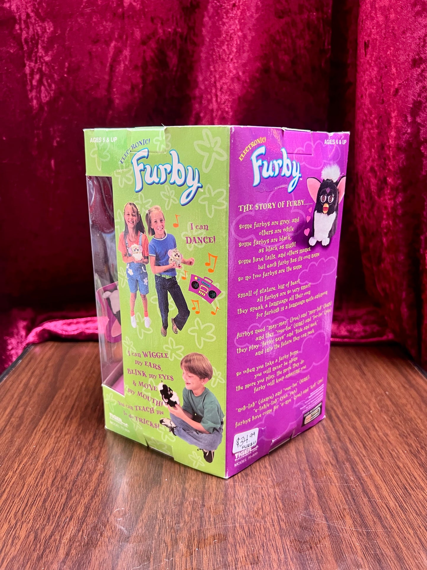 Vintage Collectibles - Furby - Grey and White Tiger Stripes - New In Box