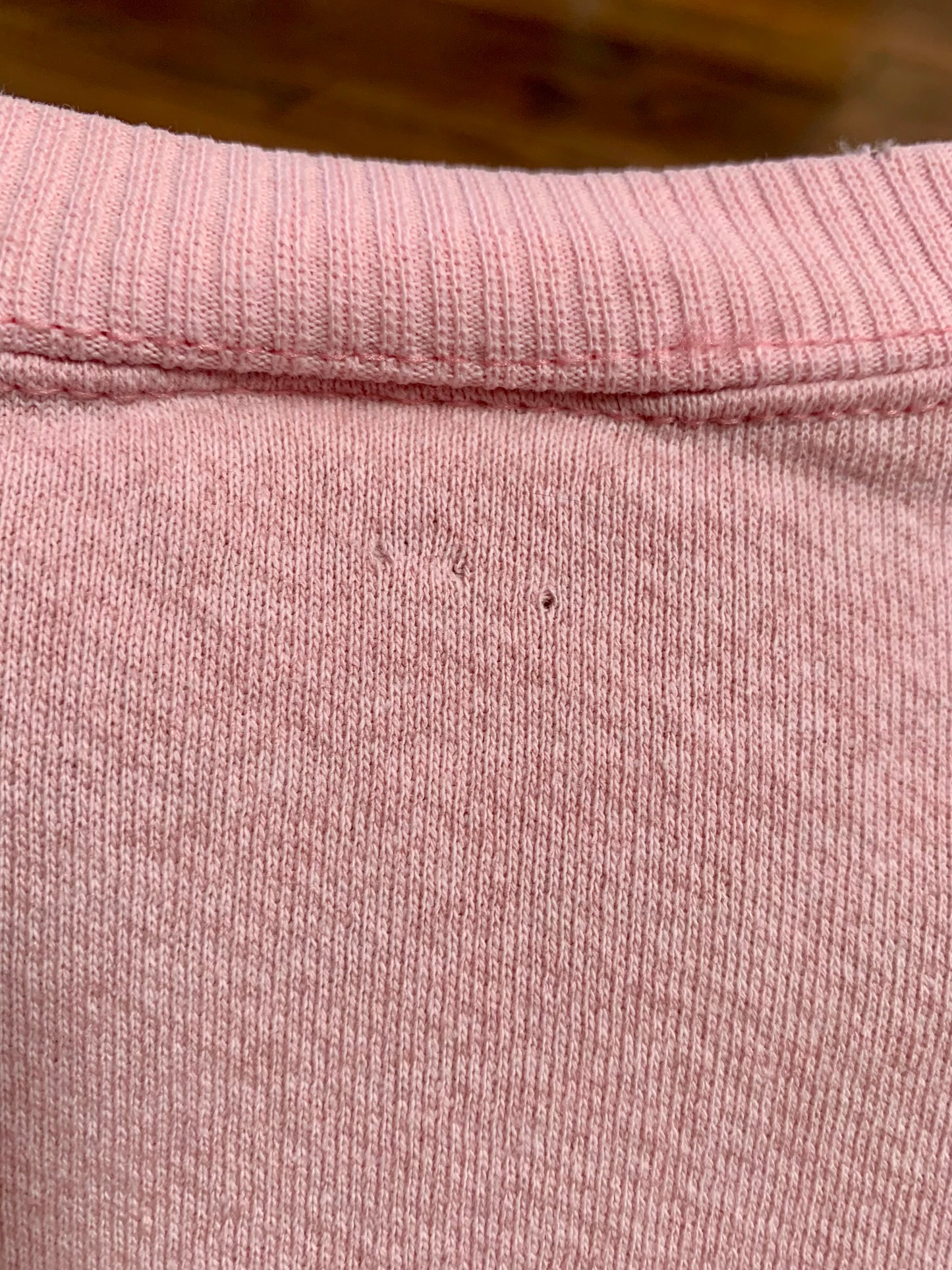 Vintage 1980s Cheetah Crewneck Sweatshirt - Baby Pink - Medium - Made In U.S.A.