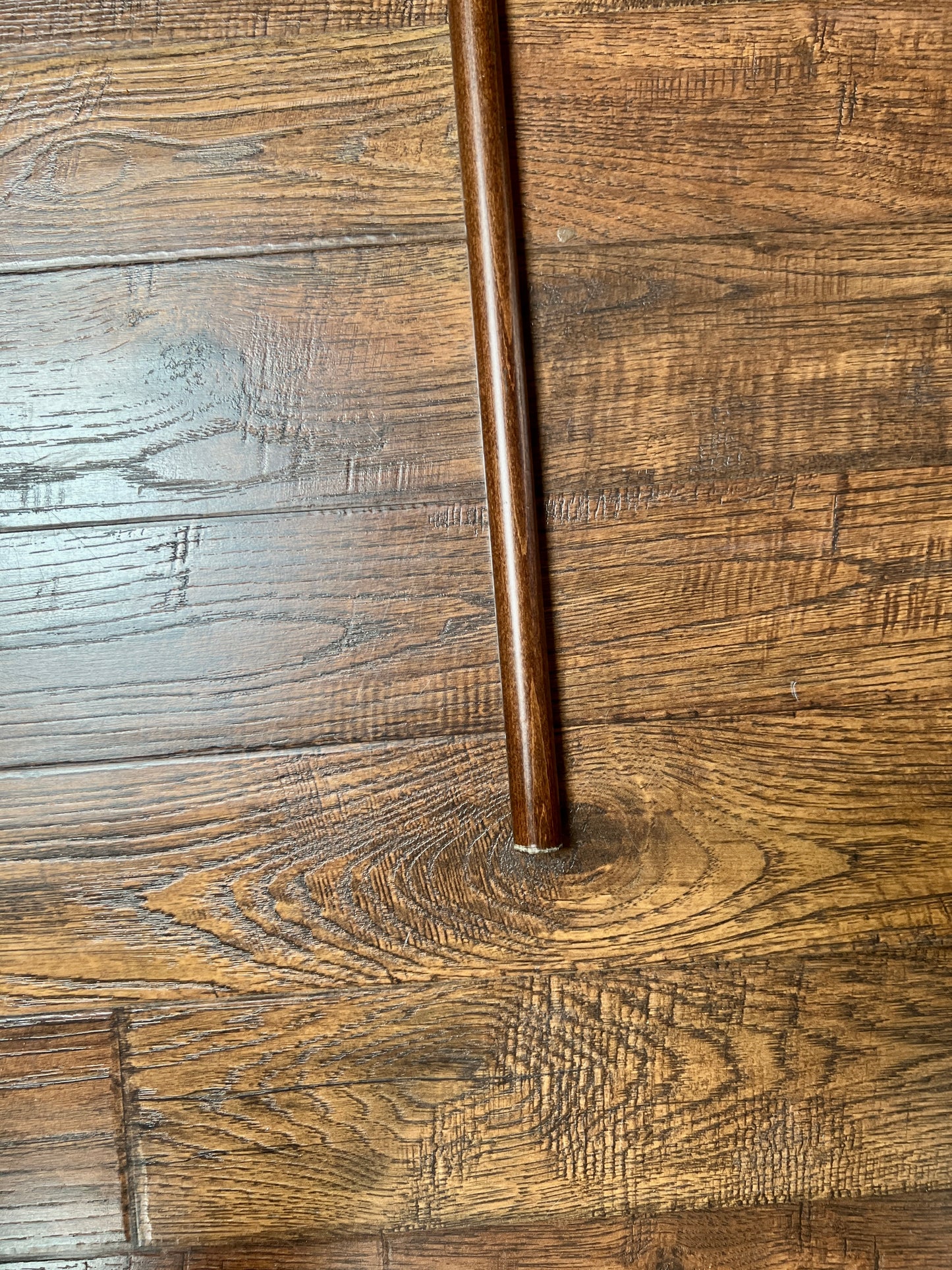 Vintage Wood Walking Cane – Hand Carved Snake Head Handle Antique Style