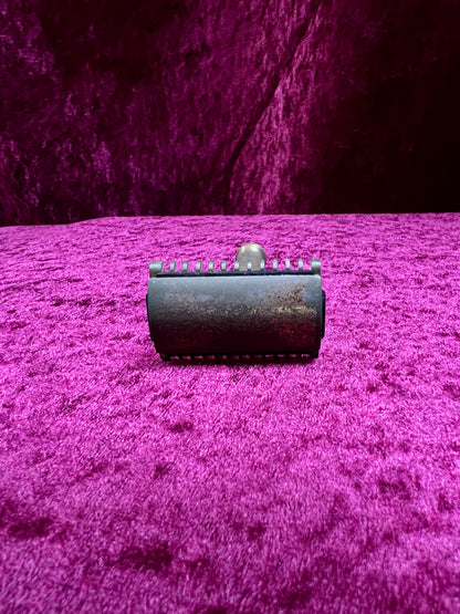 Vintage Gold Tone Brass Safety Razor – Gillette Travel Shaving Set with Case